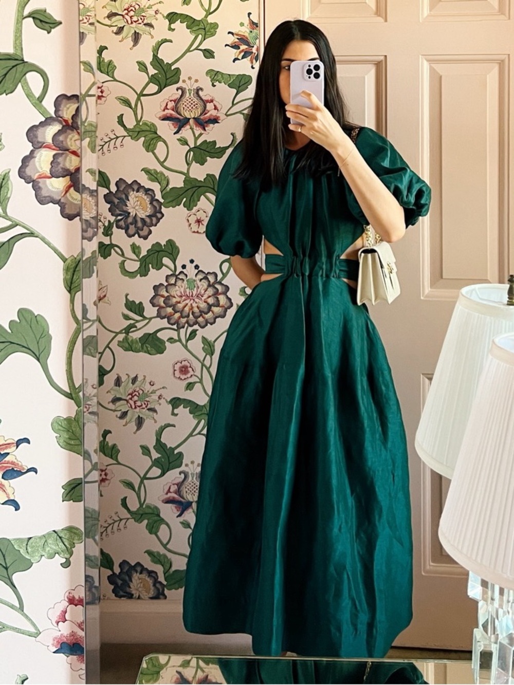 Aje Mimosa cutout dress XS US 0
UK 4 Emerald Green
